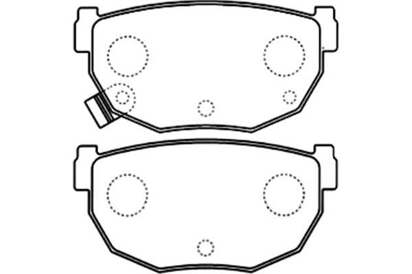 KAVO PARTS stabdžių trinkelių rinkinys, diskinis stabdys BP-6588